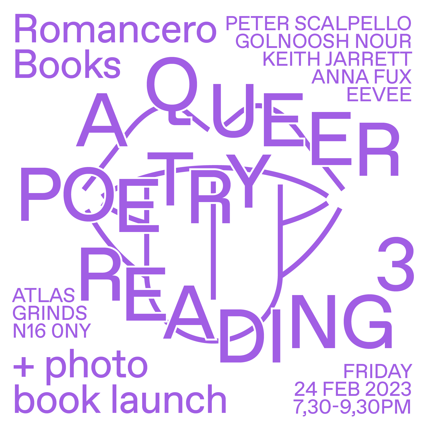 A queer poetry reading III + photo book launch Latinolife